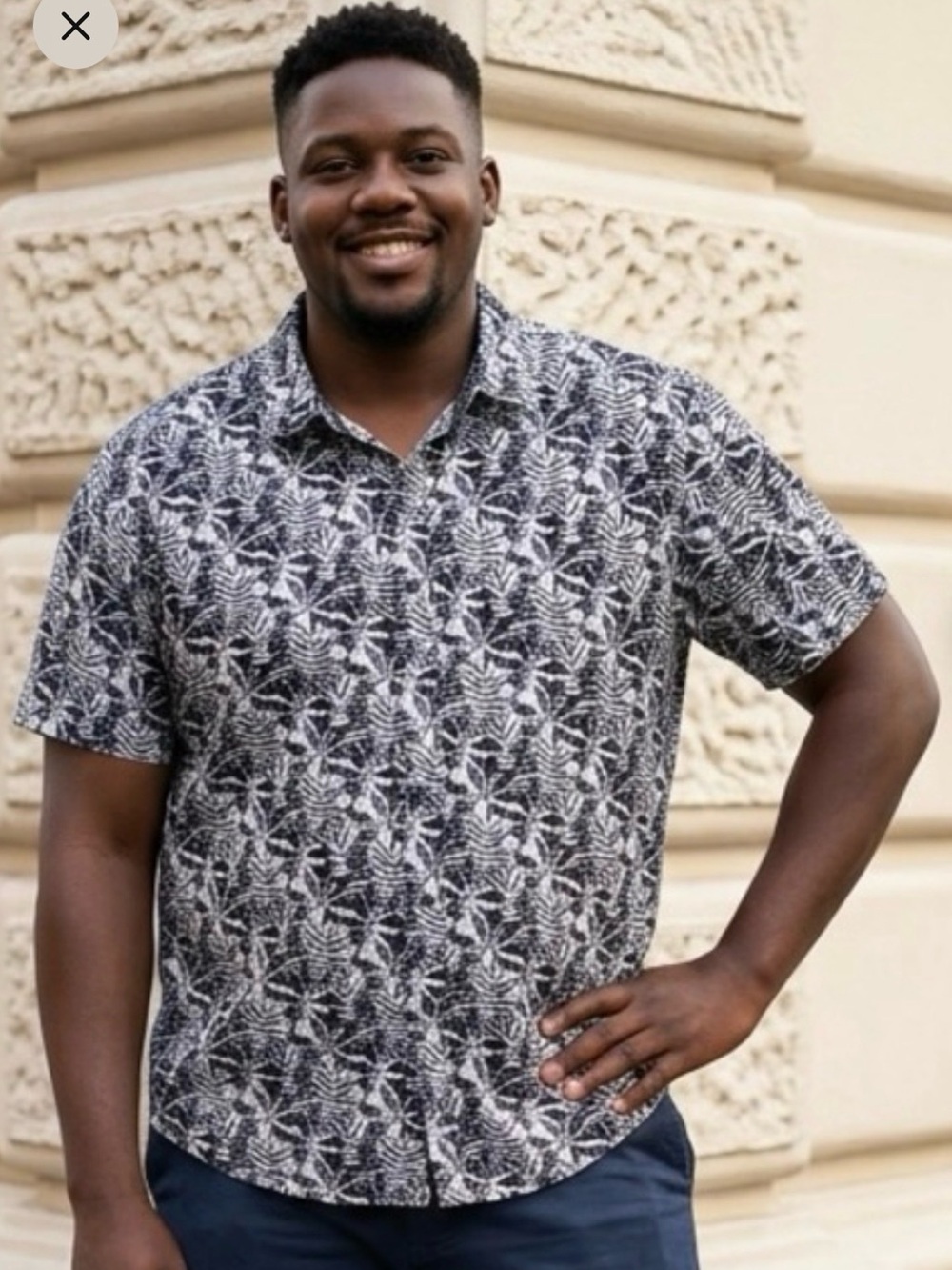 JoS. As Bank 1905 Tailored Fit Men's Casual Button Down Shirt Short Sleeves XXL